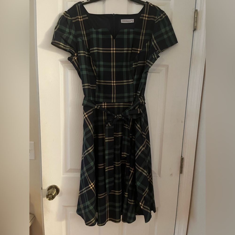 Beautiful plaid dress plus size 3X